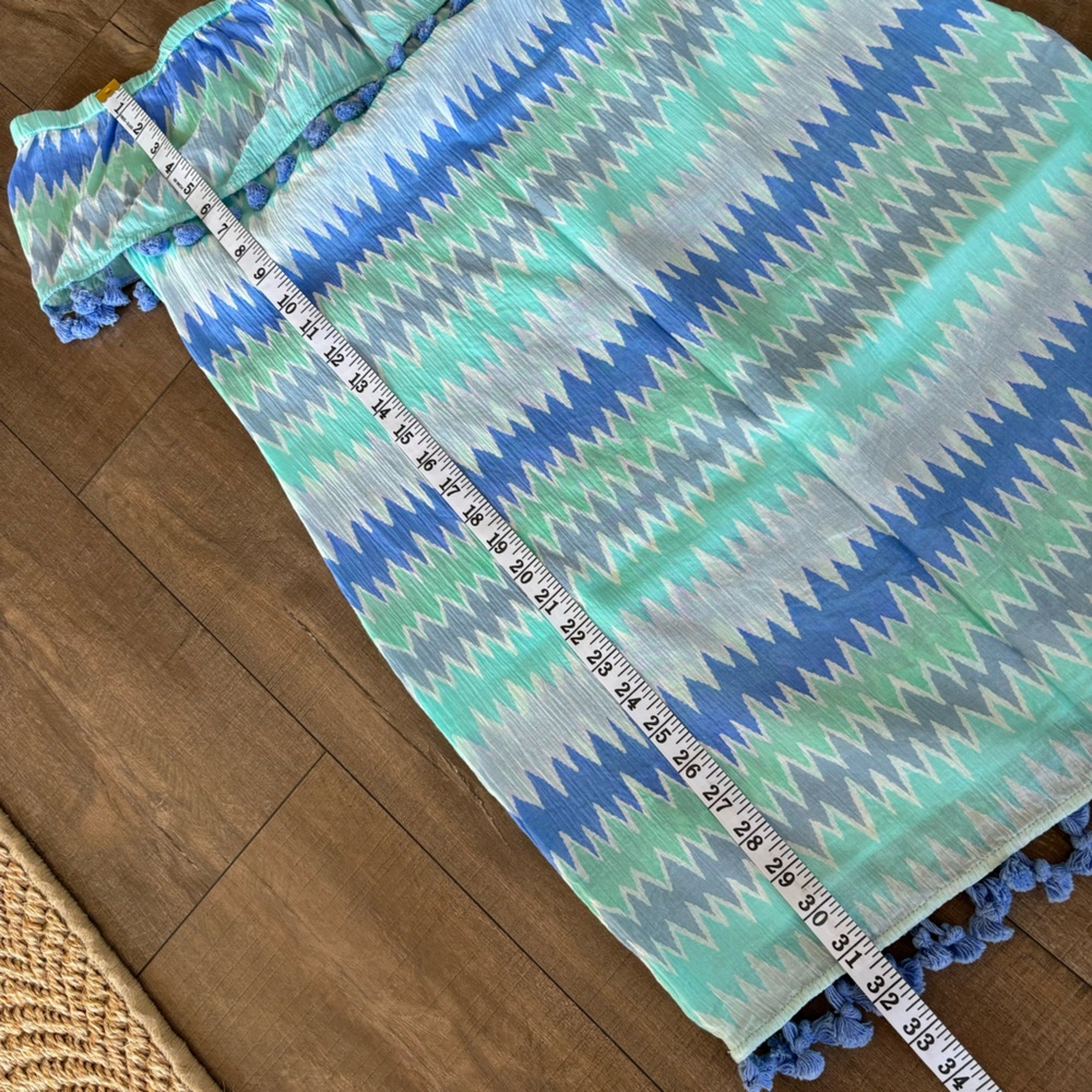 Sail to Sable Women's Off the Shoulder Pom-Pom Dress Size Large - Picture 15 of 16
